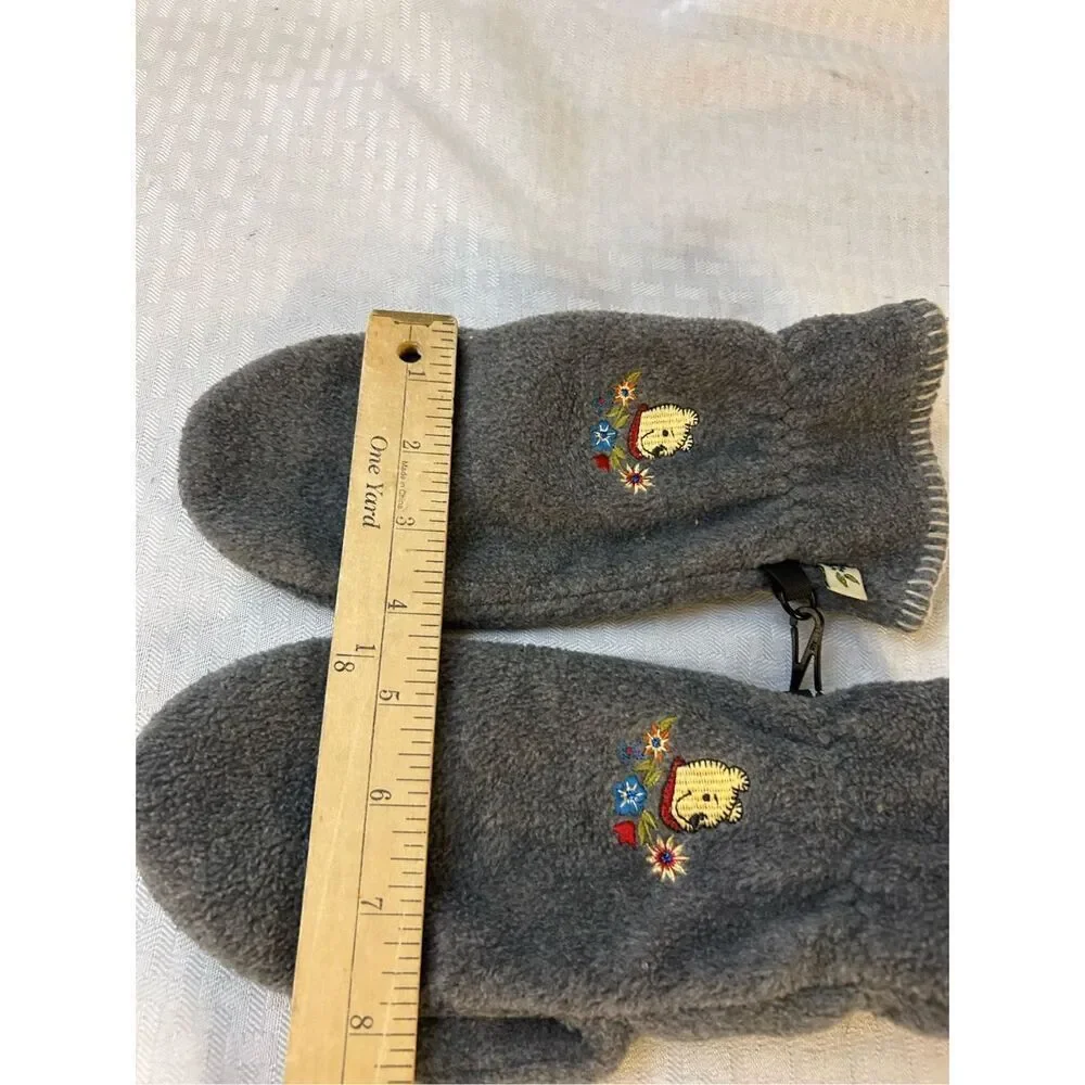 Pooh‎ os adult mittens gloves gray rn#87429